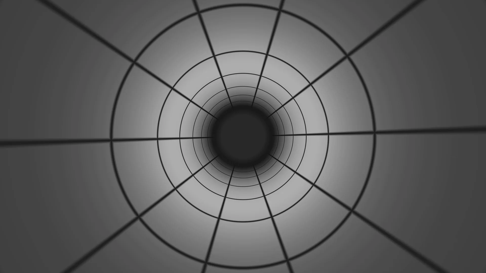 Concentric rings and radial lines in charcoal — concentric rings wallpaper at 3840x2160