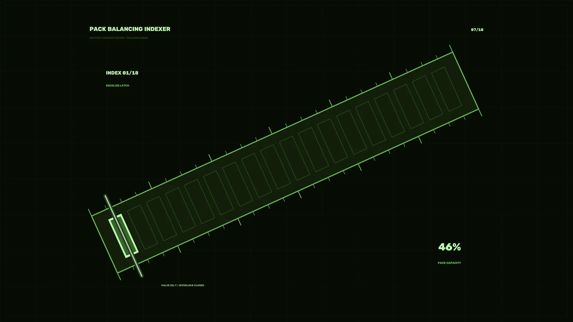 Green Battery Pack Balancing Diagram — battery pack wallpaper at 3840x2160