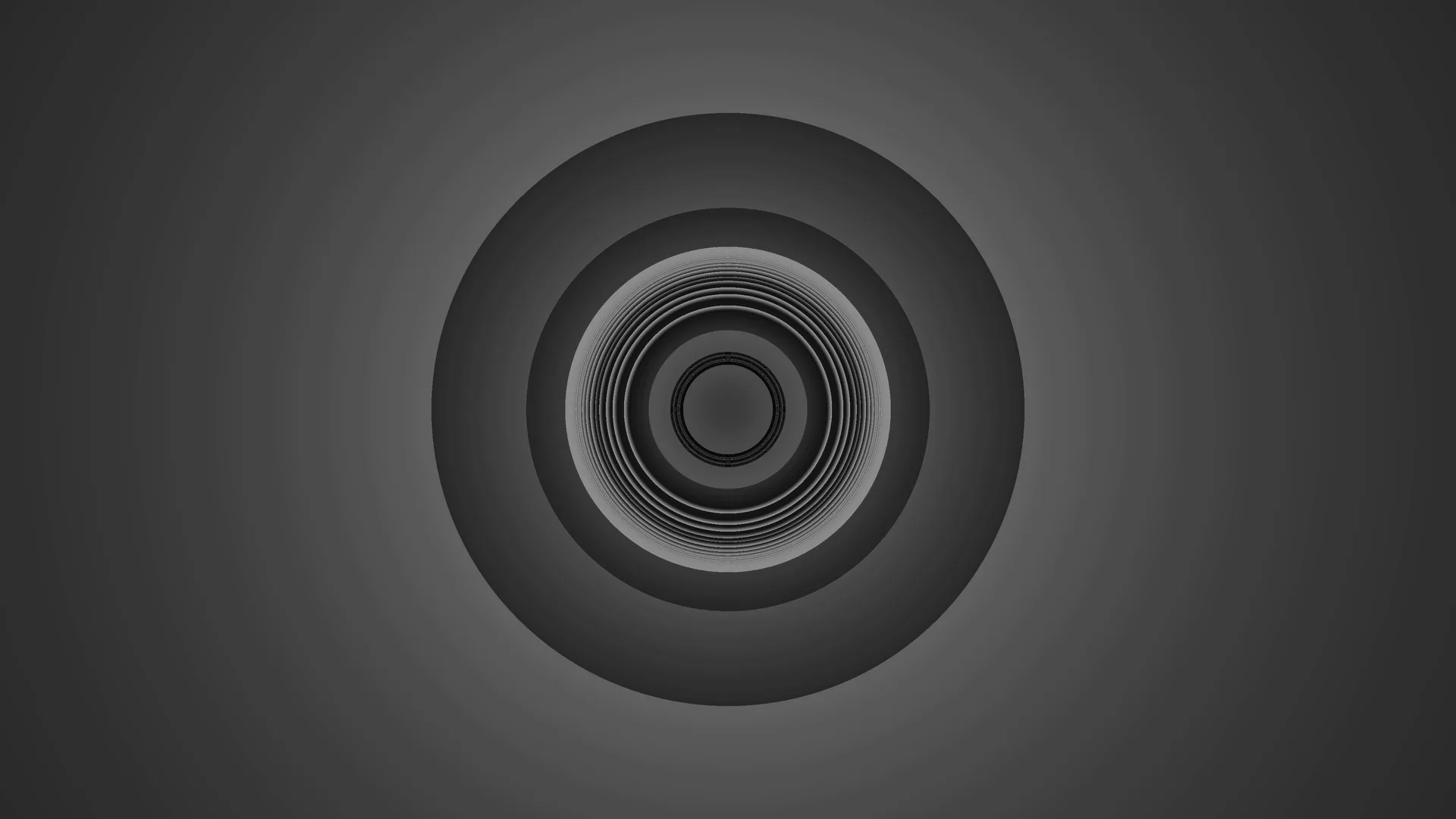Concentric rings in a charcoal field — concentric circles wallpaper at 3840x2160
