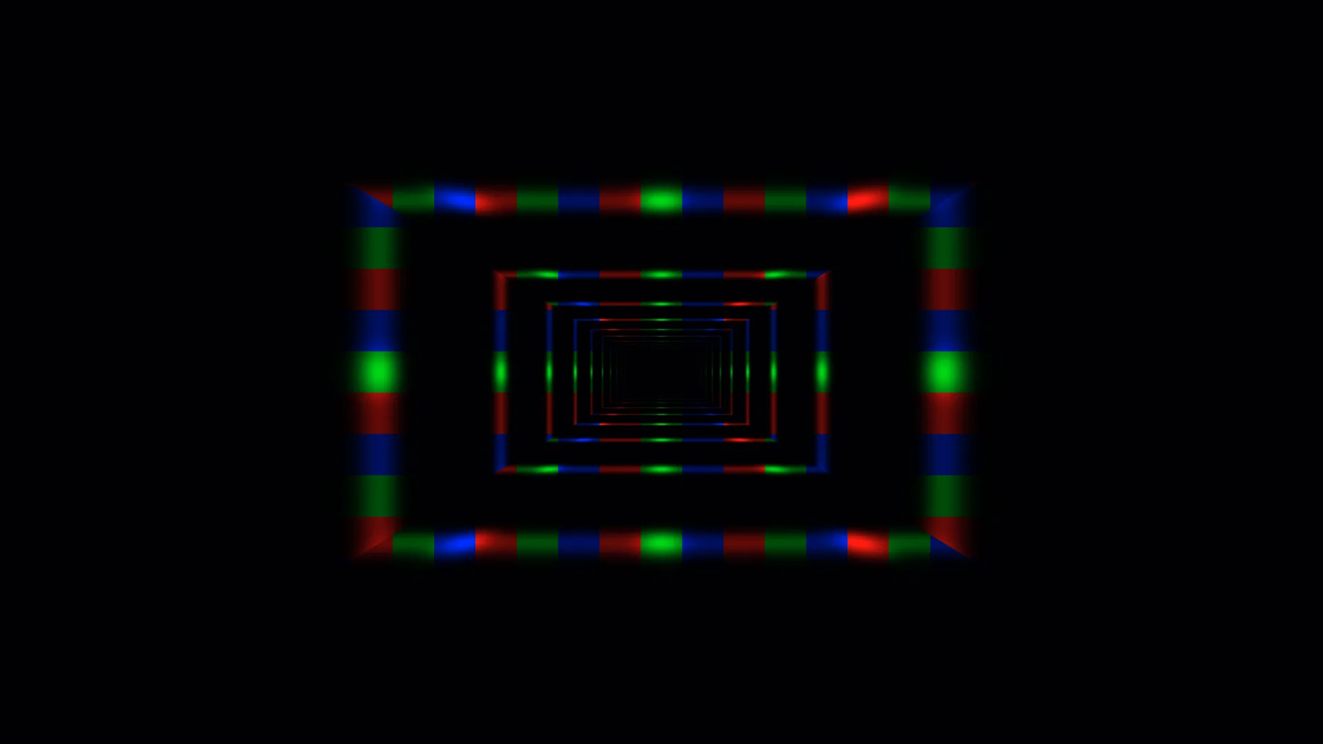 Chromatic Rectangles in Receding Space — nested rectangles wallpaper at 3840x2160