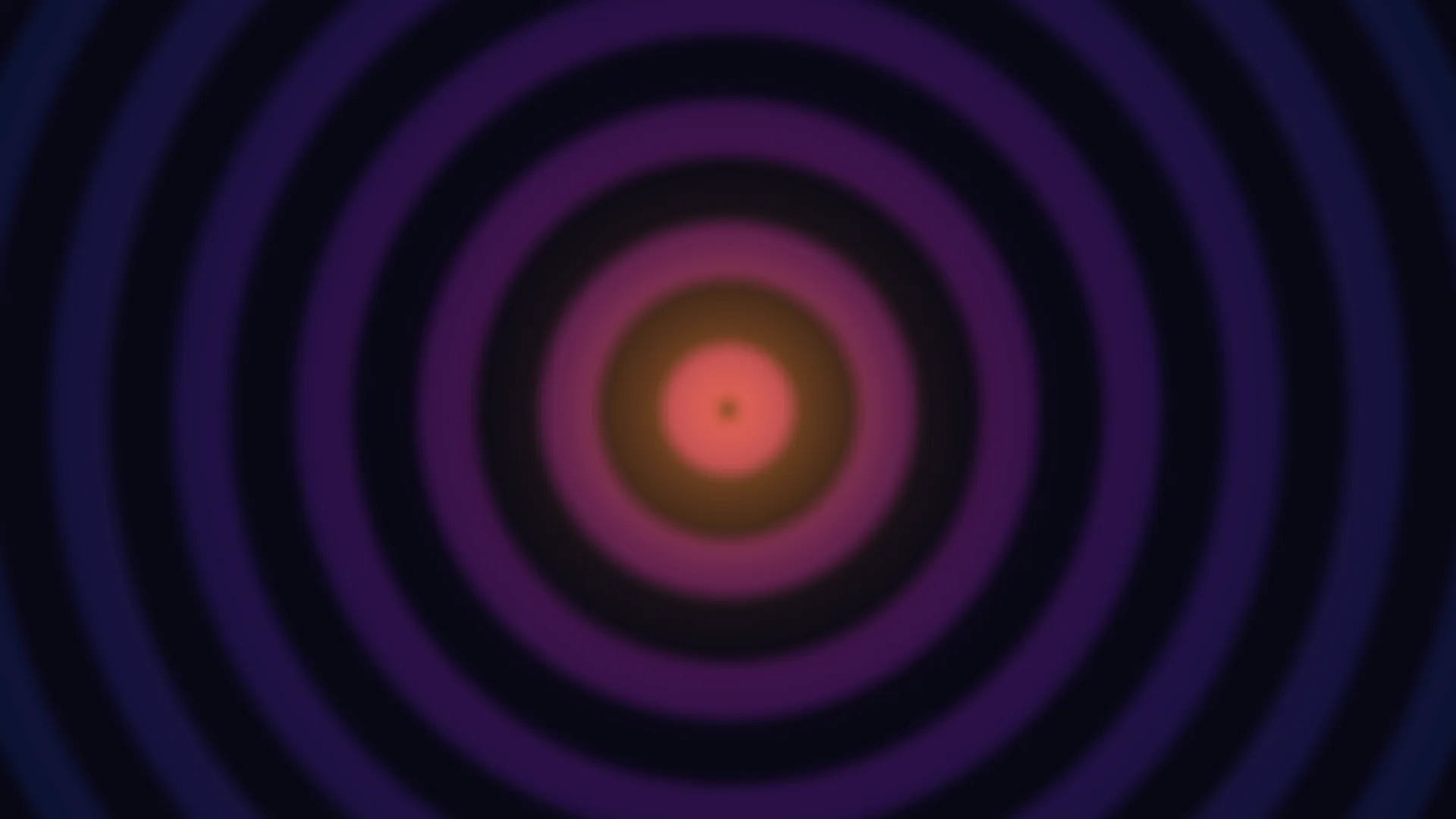 Concentric violet rings around a coral center — concentric rings wallpaper at 3840x2160