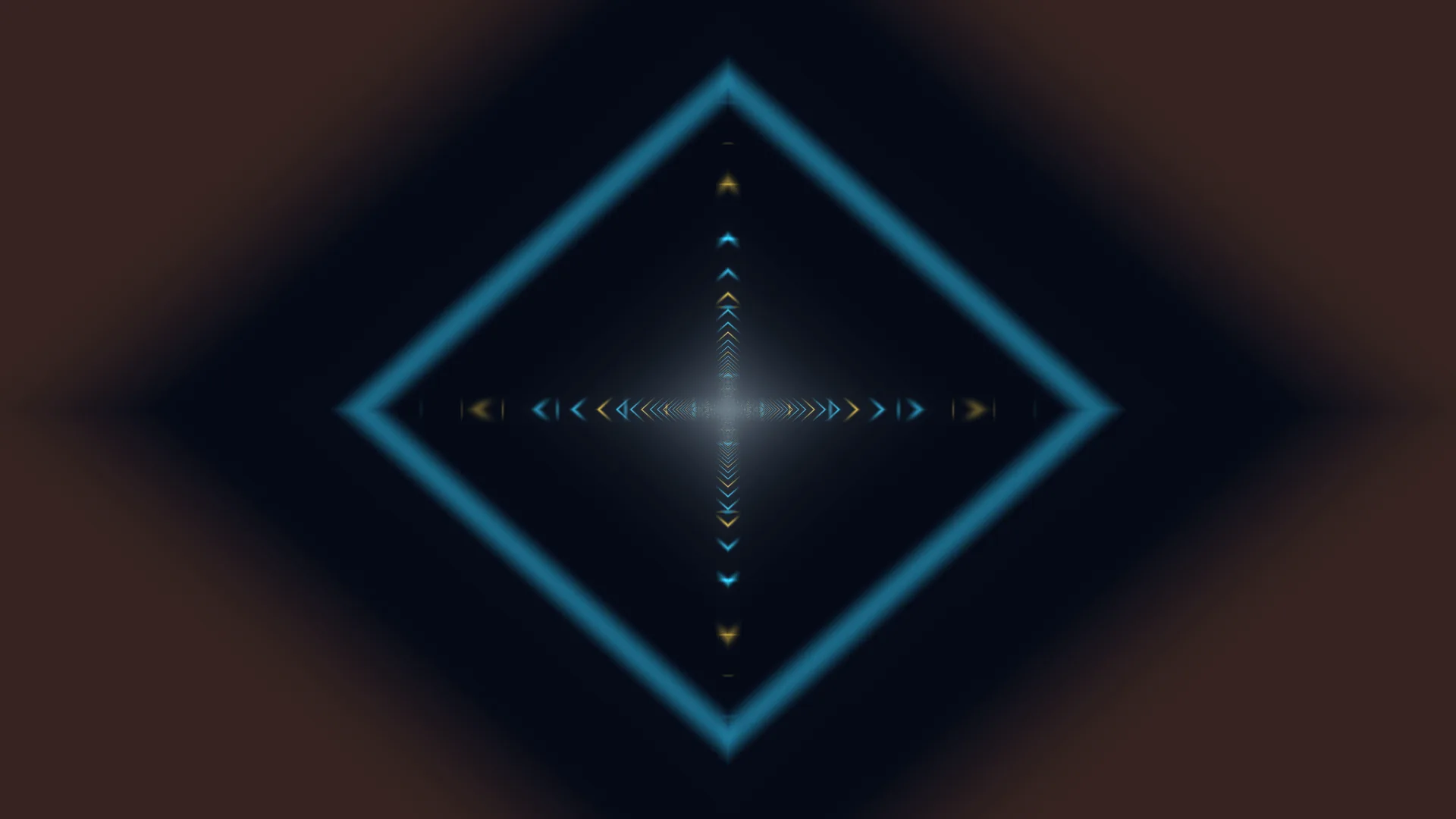 Cyan diamond with a luminous central axis — cyan diamond wallpaper at 3840x2160