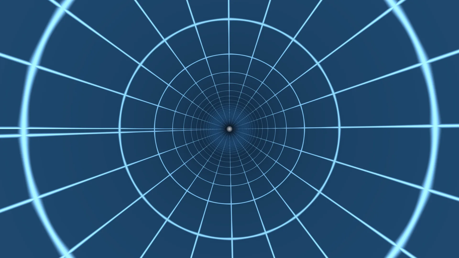 Blue radial grid with concentric rings — radial grid wallpaper at 3840x2160