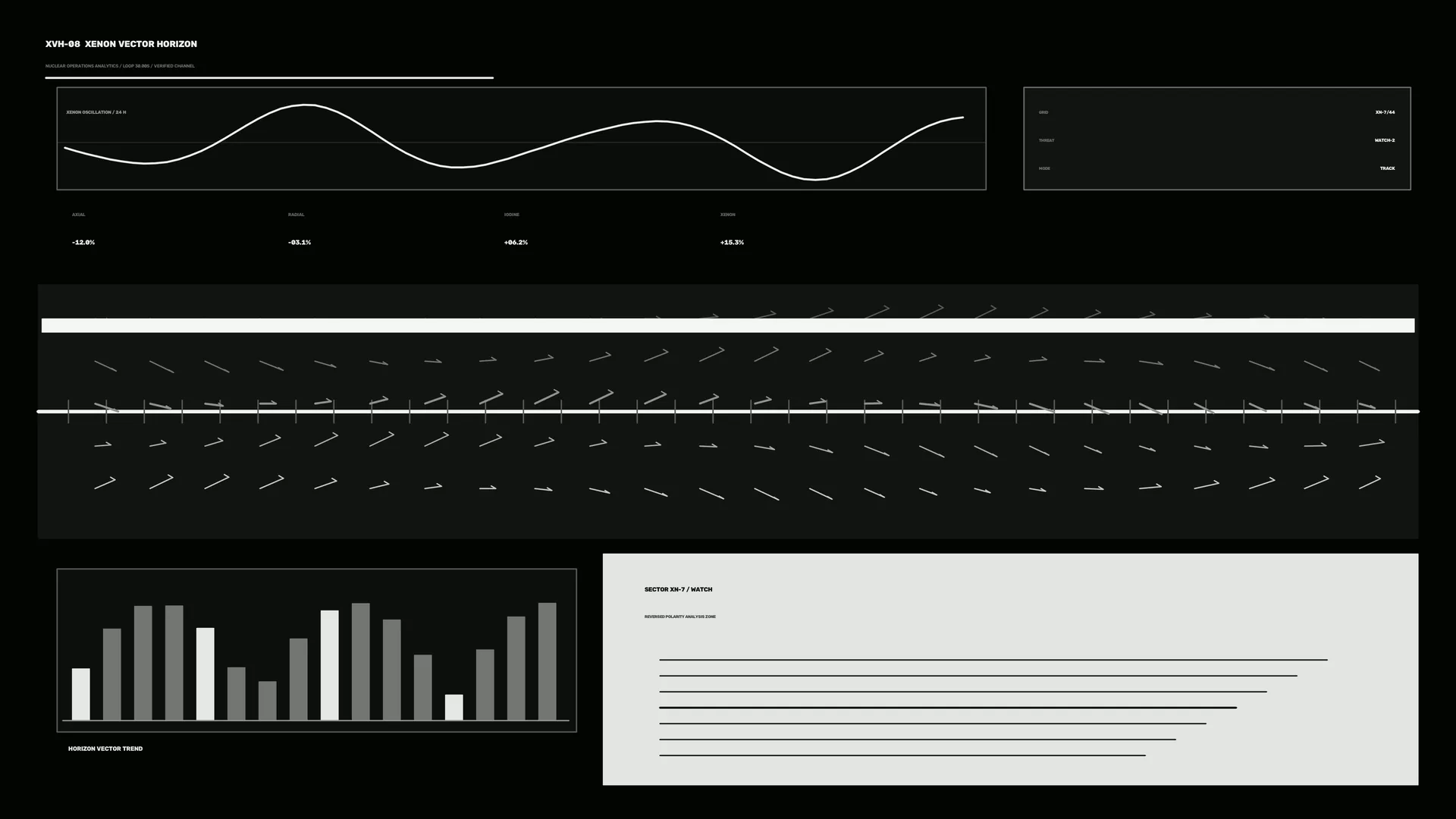 Monochrome Vector Horizon Data Board — monochrome wallpaper at 3840x2160