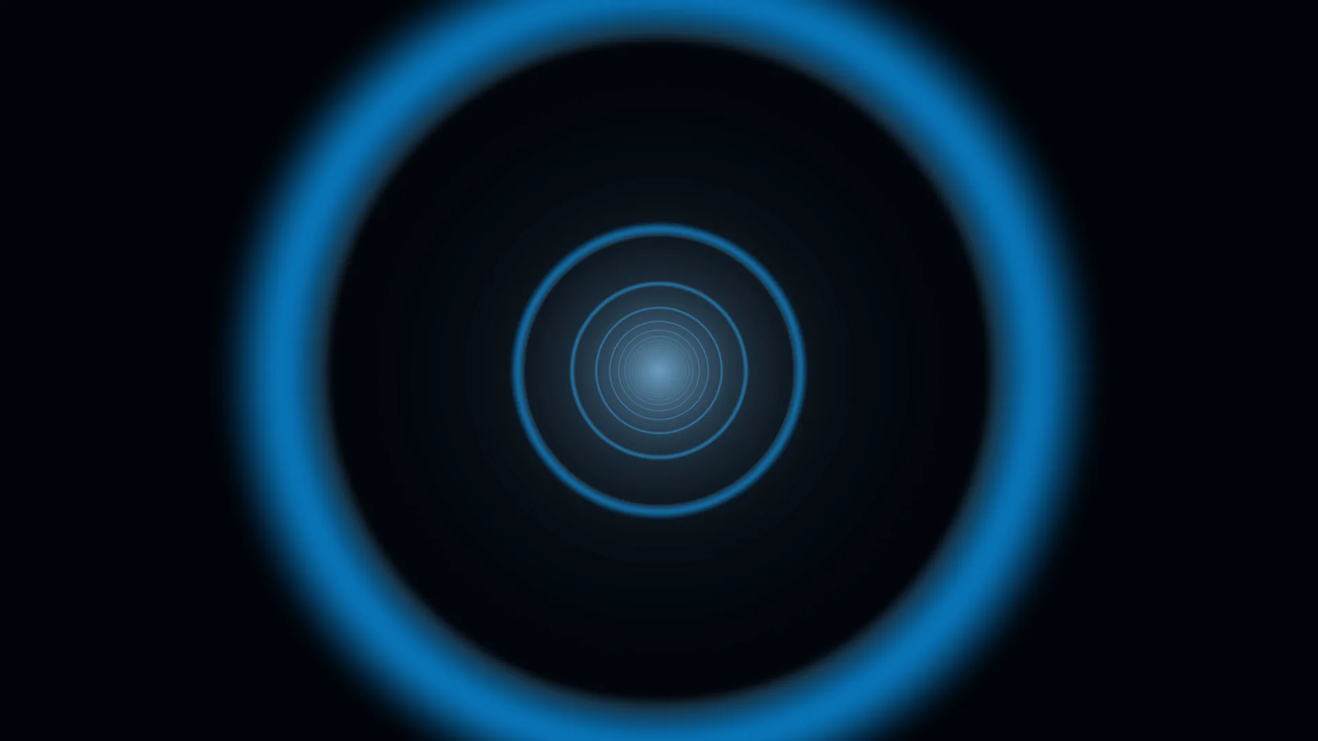 Concentric blue rings in a field of black — concentric rings wallpaper at 3840x2160