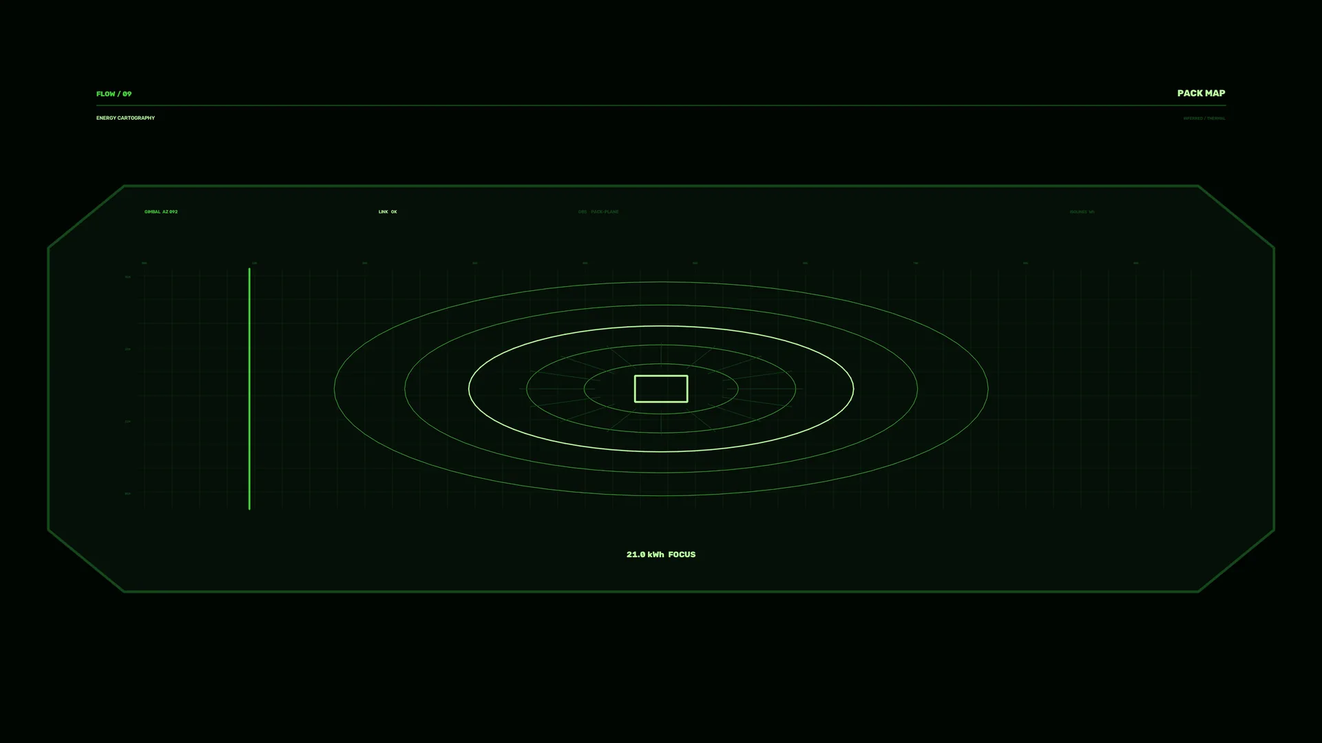 Green orbital diagram on a dark field — orbital diagram wallpaper at 3840x2160