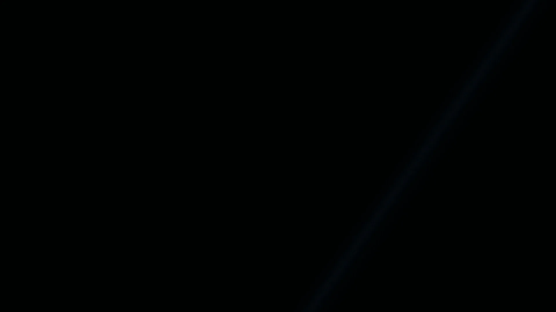 Black field with a diagonal blue light trace — black wallpaper at 3840x2160