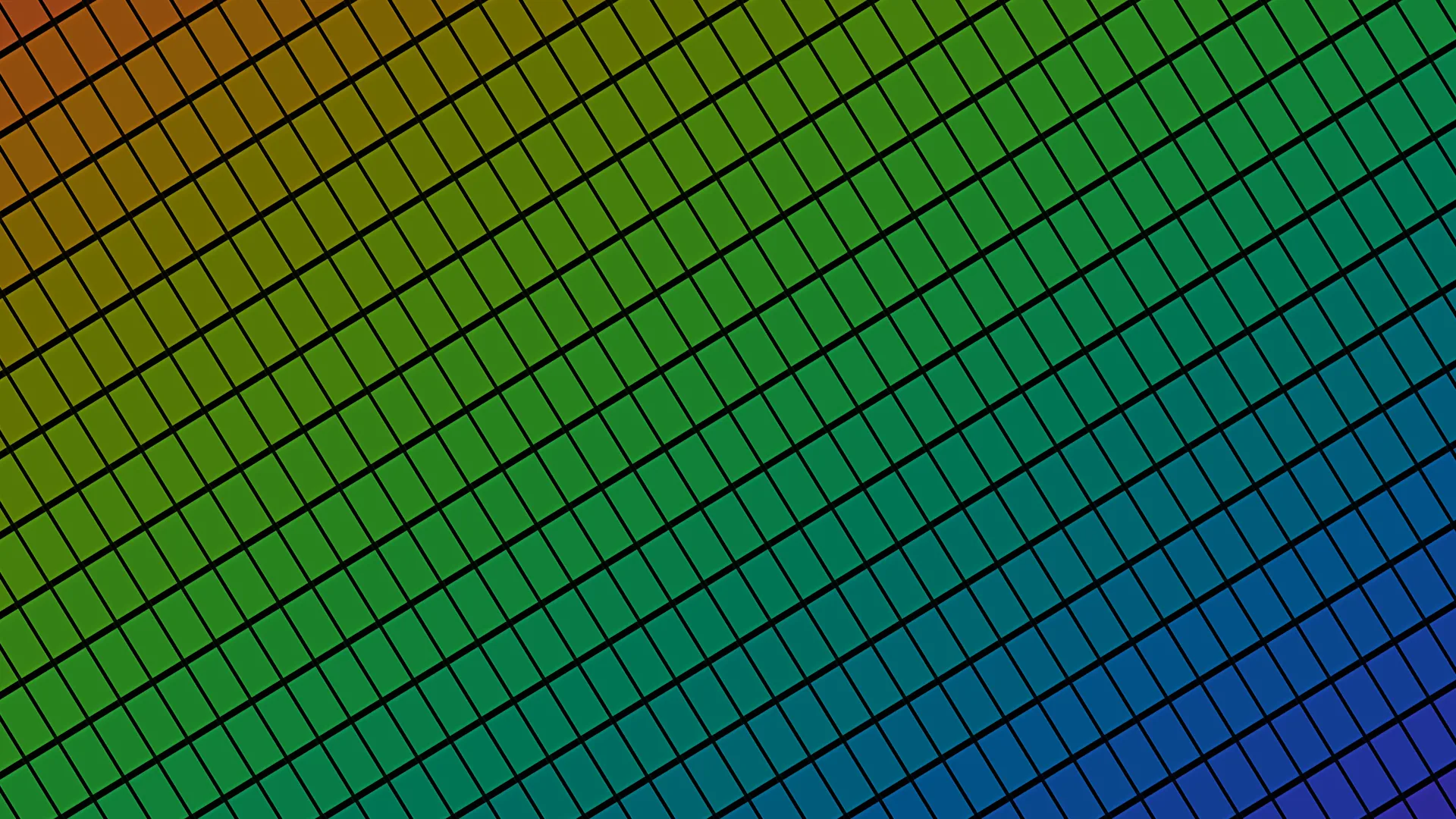 Diagonal grid in a spectrum of green and blue — diagonal grid wallpaper at 3840x2160