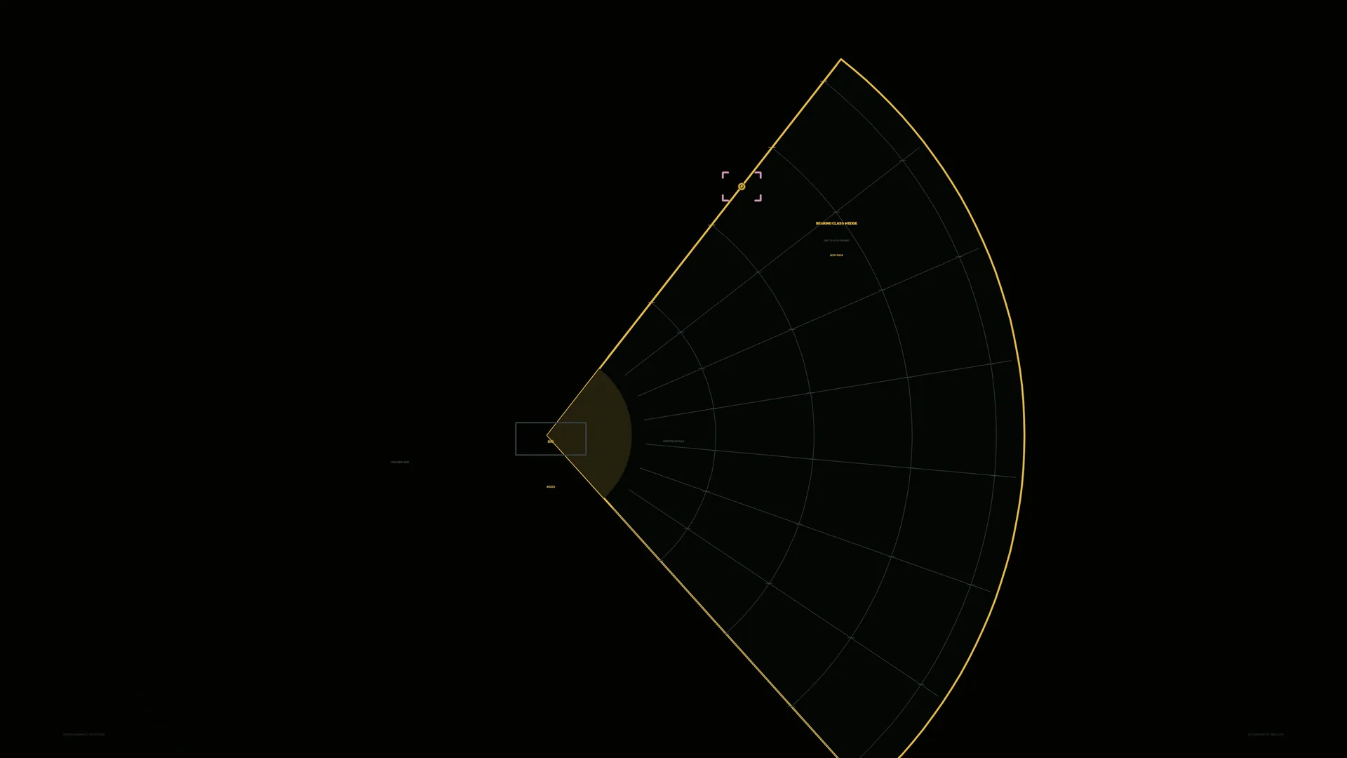 Golden orbital geometry on a black field — orbital geometry wallpaper at 3840x2160
