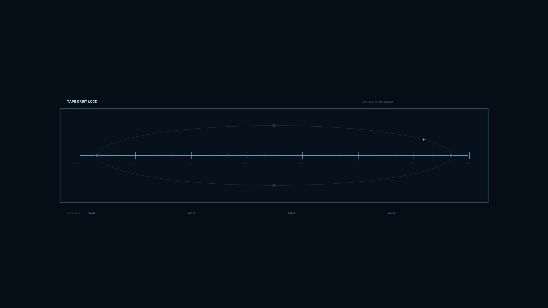 Orbital diagram in blue lines and dark space — orbital diagram wallpaper at 3840x2160