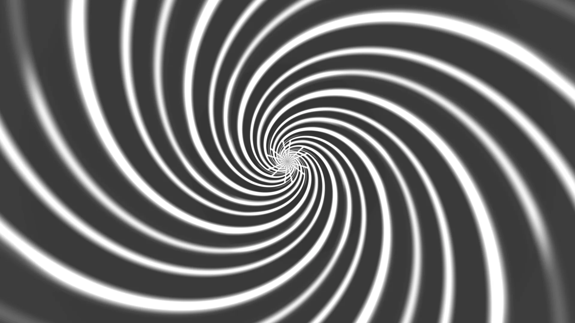 White spiral lines across a charcoal field — spiral wallpaper at 3840x2160