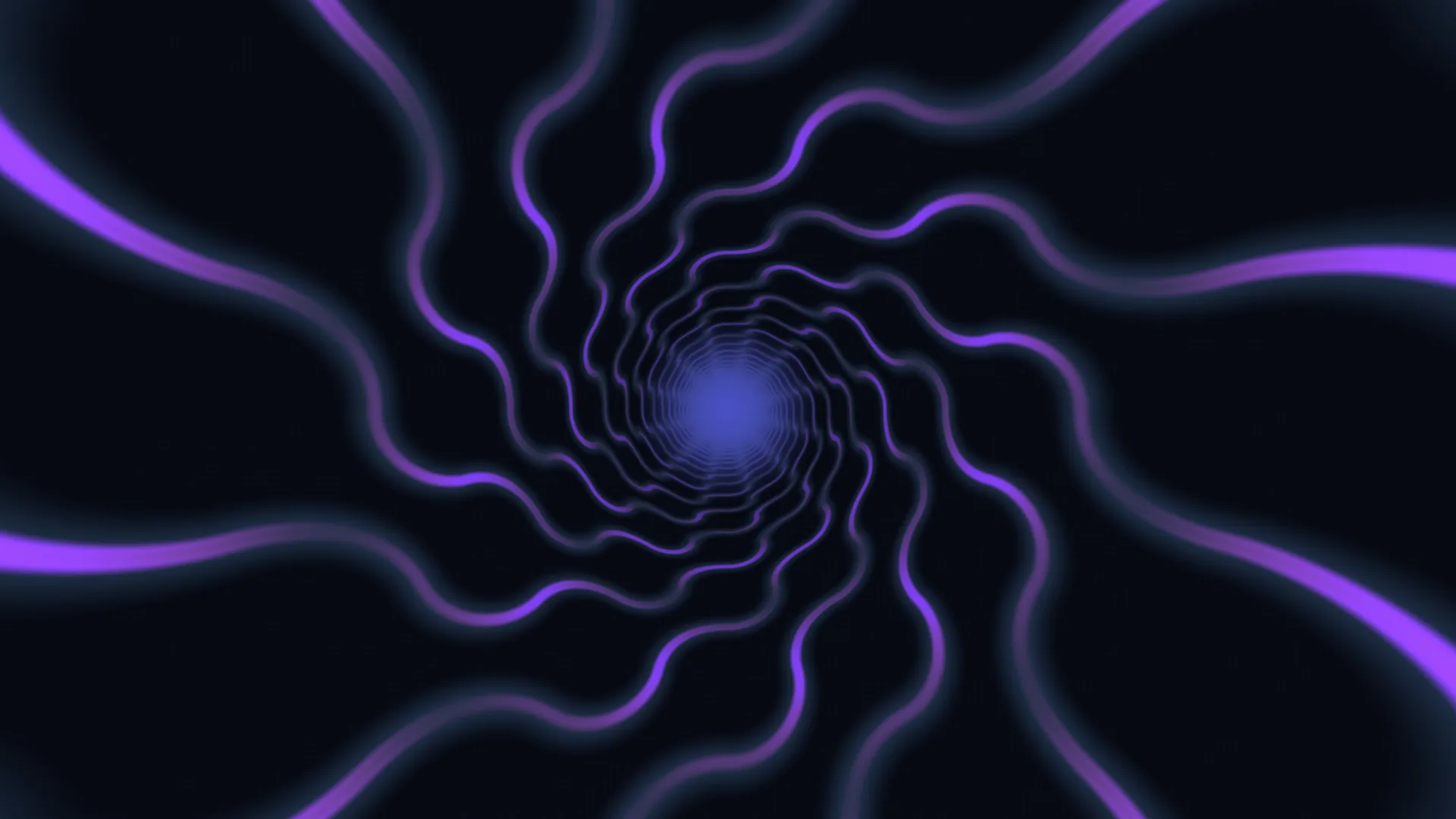 Violet ribbons spiraling into a blue center — violet wallpaper at 3840x2160