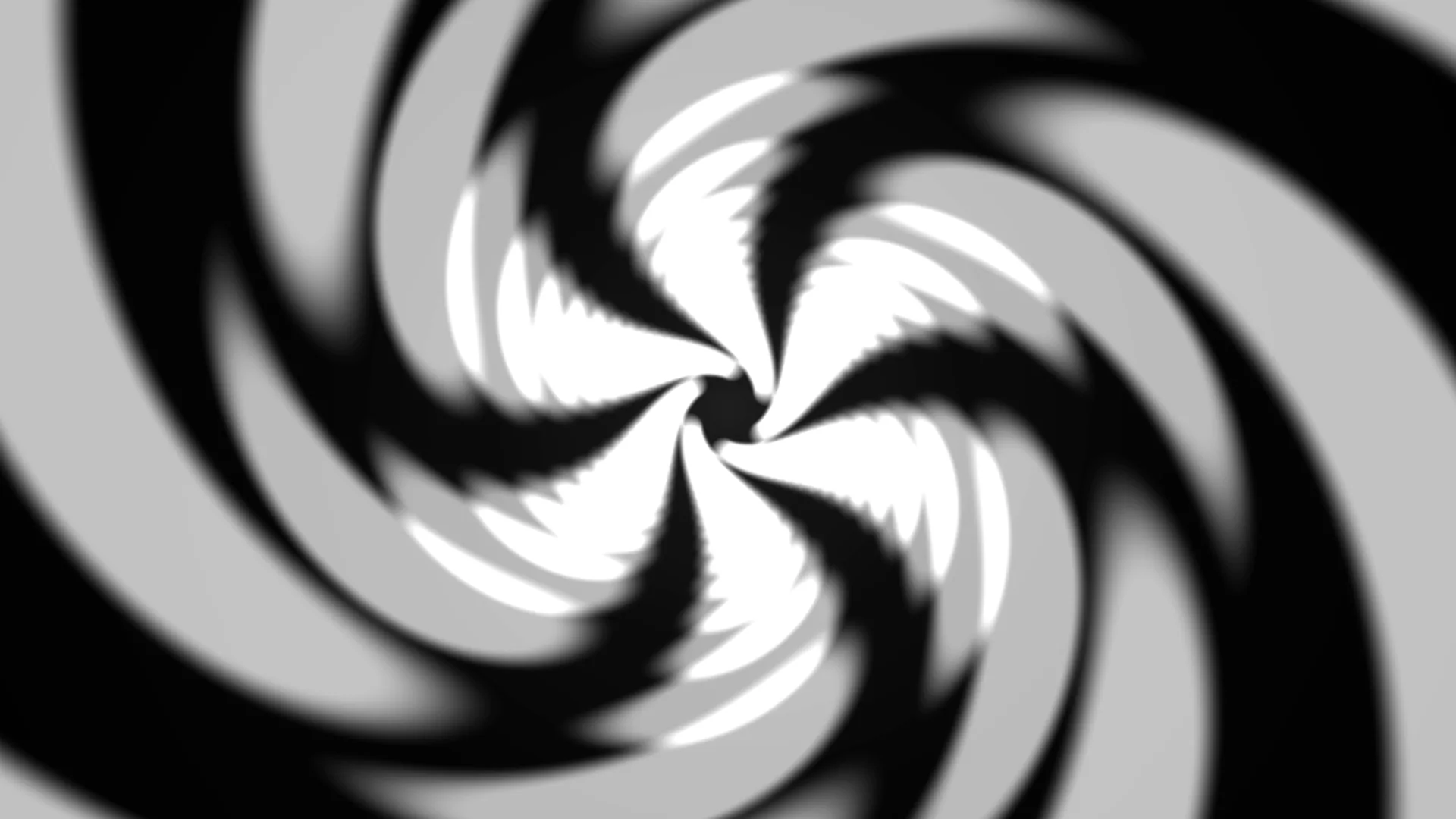 Monochrome spiral of light and negative space — abstract spiral wallpaper at 3840x2160