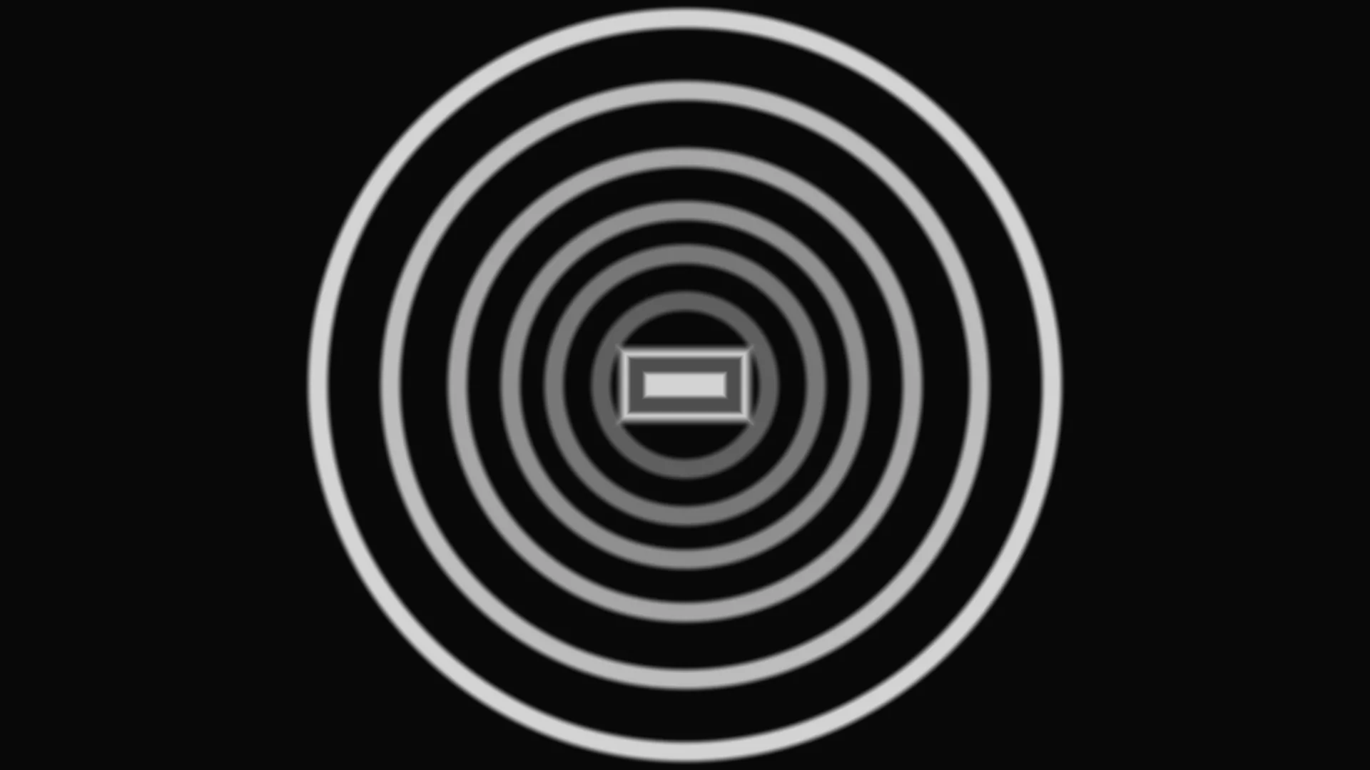 Concentric rings with a luminous central rectangle — concentric rings wallpaper at 3840x2160