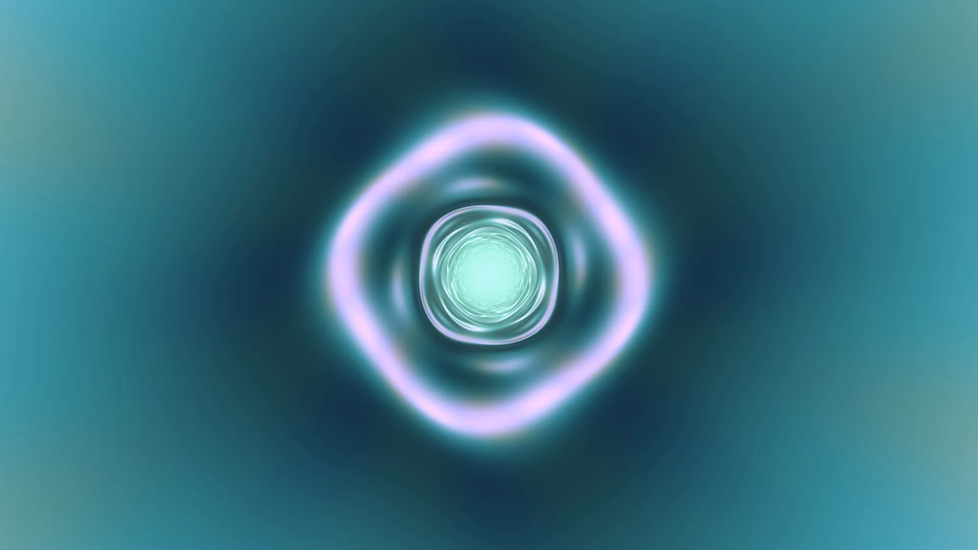 Luminous violet ring in a turquoise field — abstract wallpaper at 3840x2160