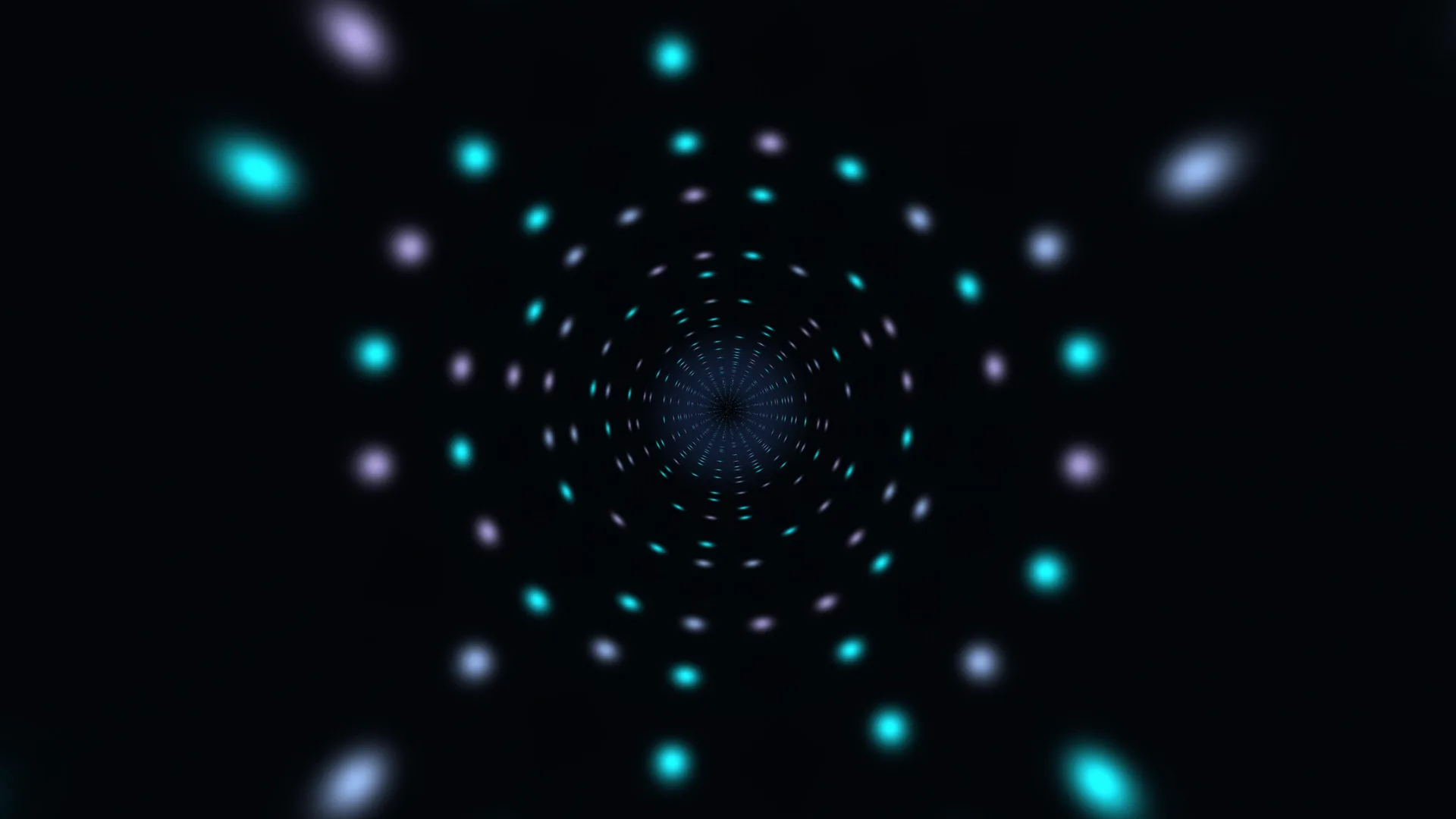 Cyan and violet lights in a dark radial field — radial pattern wallpaper at 3840x2160