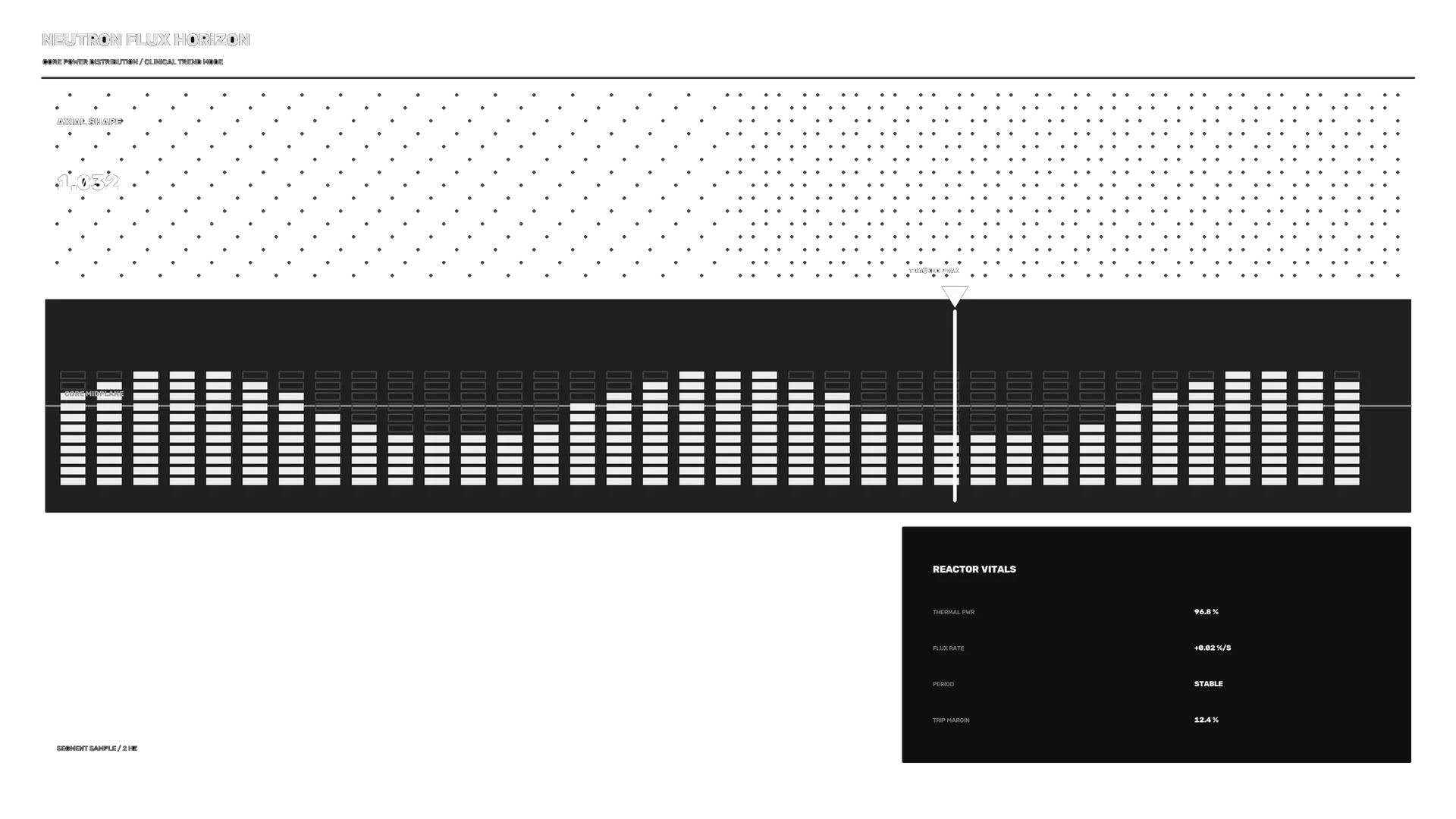 Monochrome Reactor Flux Interface with Signal Grid — monochrome wallpaper at 3840x2160