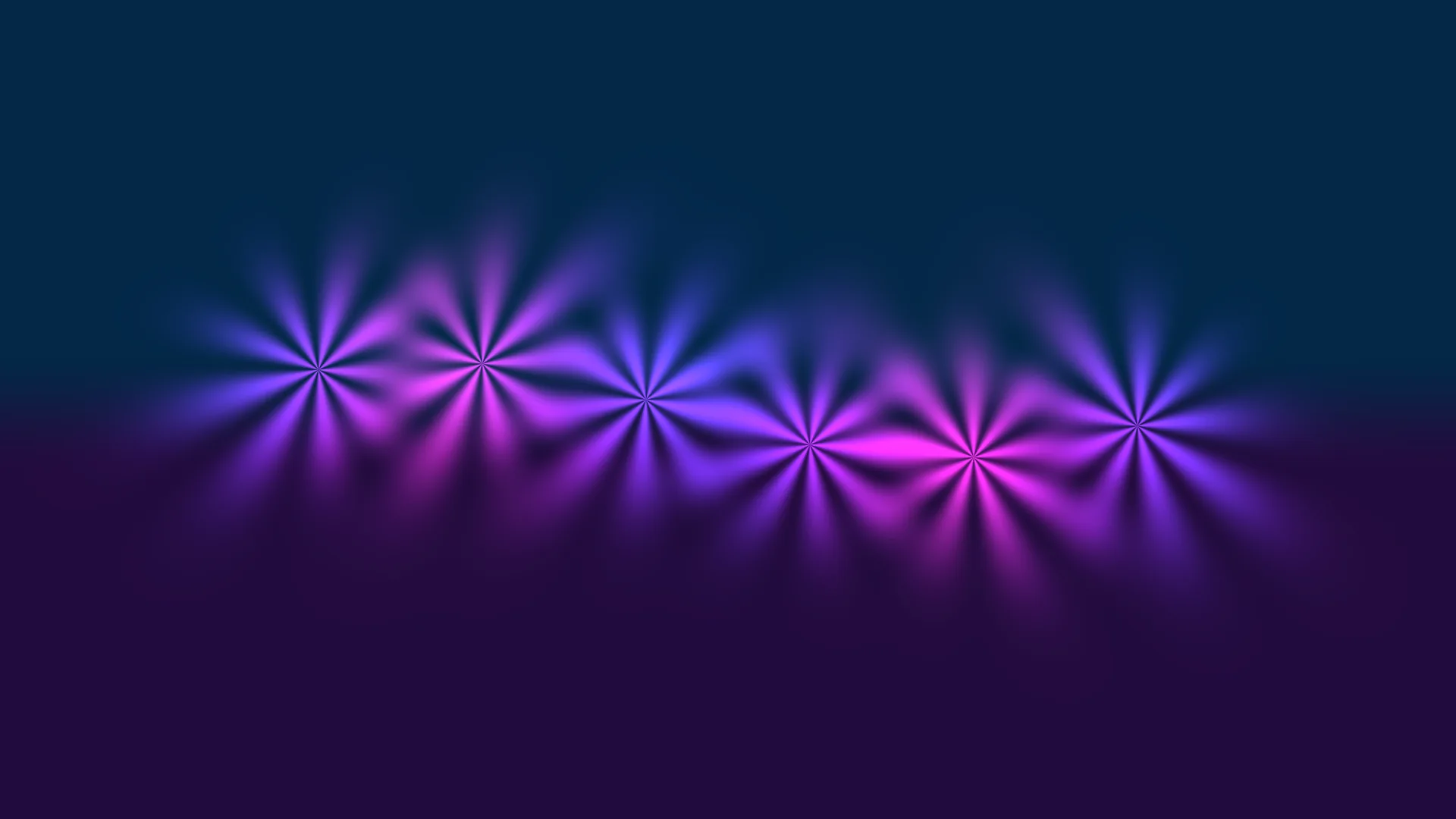 Violet radial blooms across a midnight field — radial light wallpaper at 3840x2160