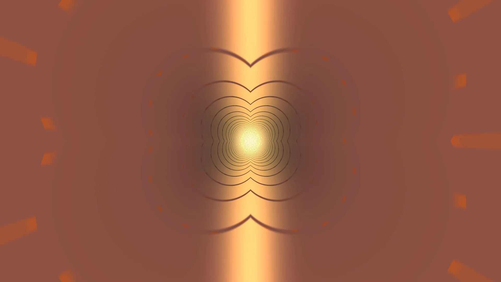 Amber Radiance with Concentric Contours — amber wallpaper at 3840x2160