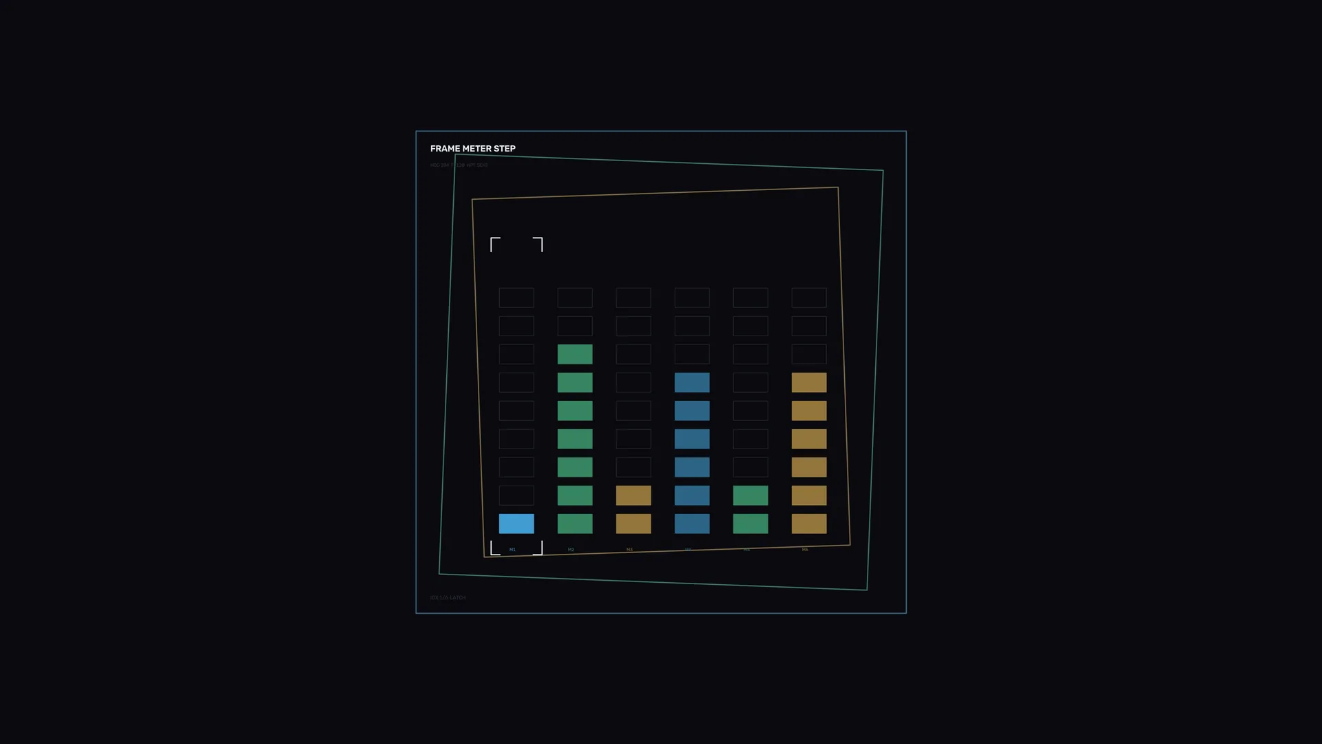 Geometric meter grid in a dark field — geometric grid wallpaper at 3840x2160