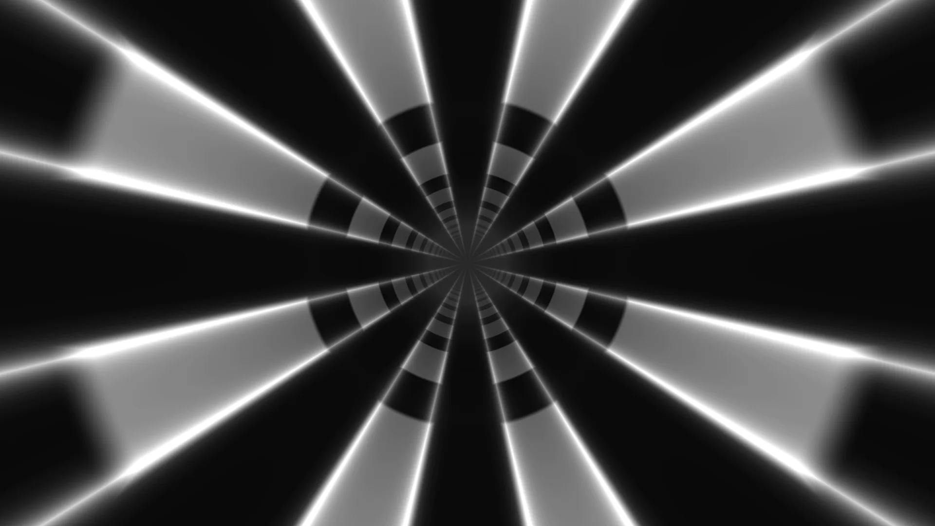 Monochrome radial beams in a vanishing point — radial beams wallpaper at 3840x2160