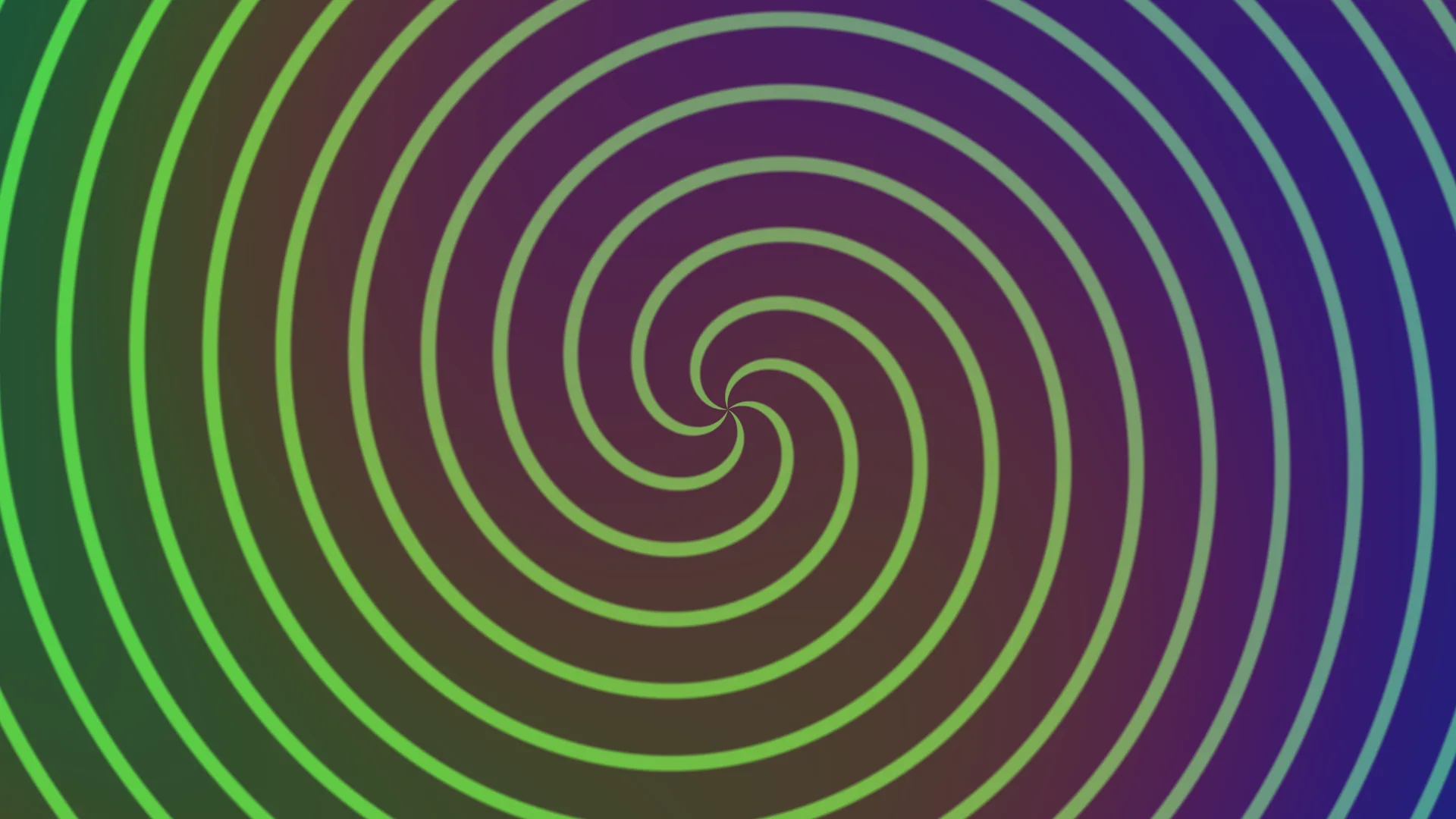 Green Spiral Rings Across a Violet Field — spiral wallpaper at 3840x2160