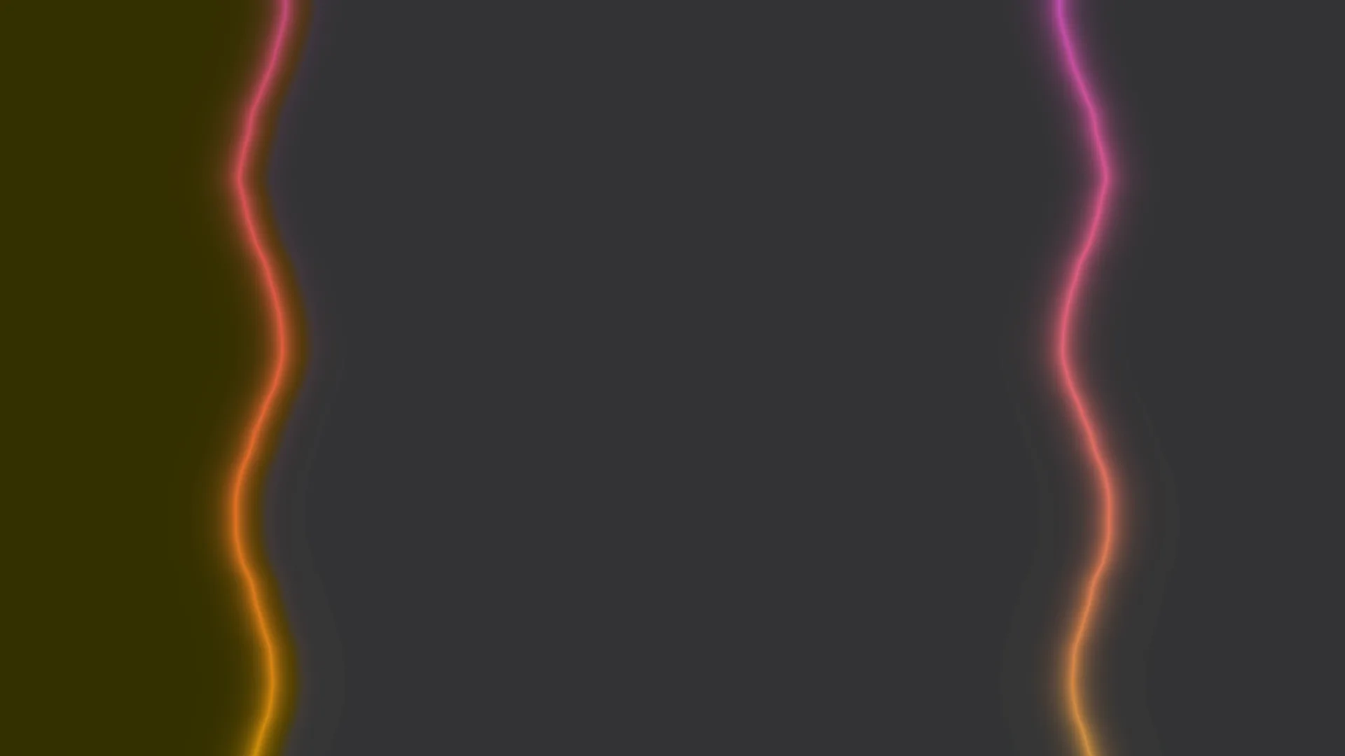 Neon contours around a field of charcoal space — neon contours wallpaper at 3840x2160