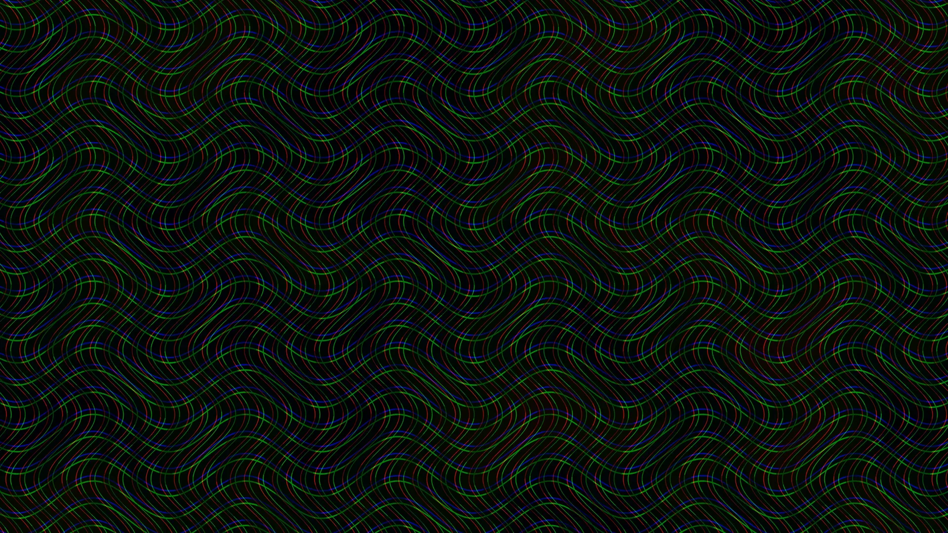 Chromatic wave lines across a black field — wave lines wallpaper at 3840x2160