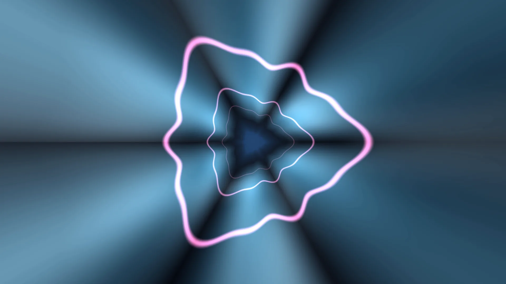 Pink contour in a blue light field — abstract wallpaper at 3840x2160