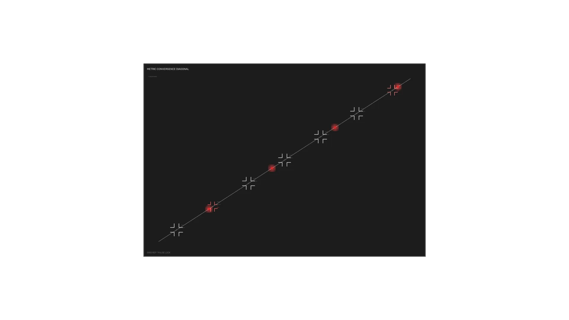 Red Pulses Along a Diagonal Grid — diagonal grid wallpaper at 3840x2160