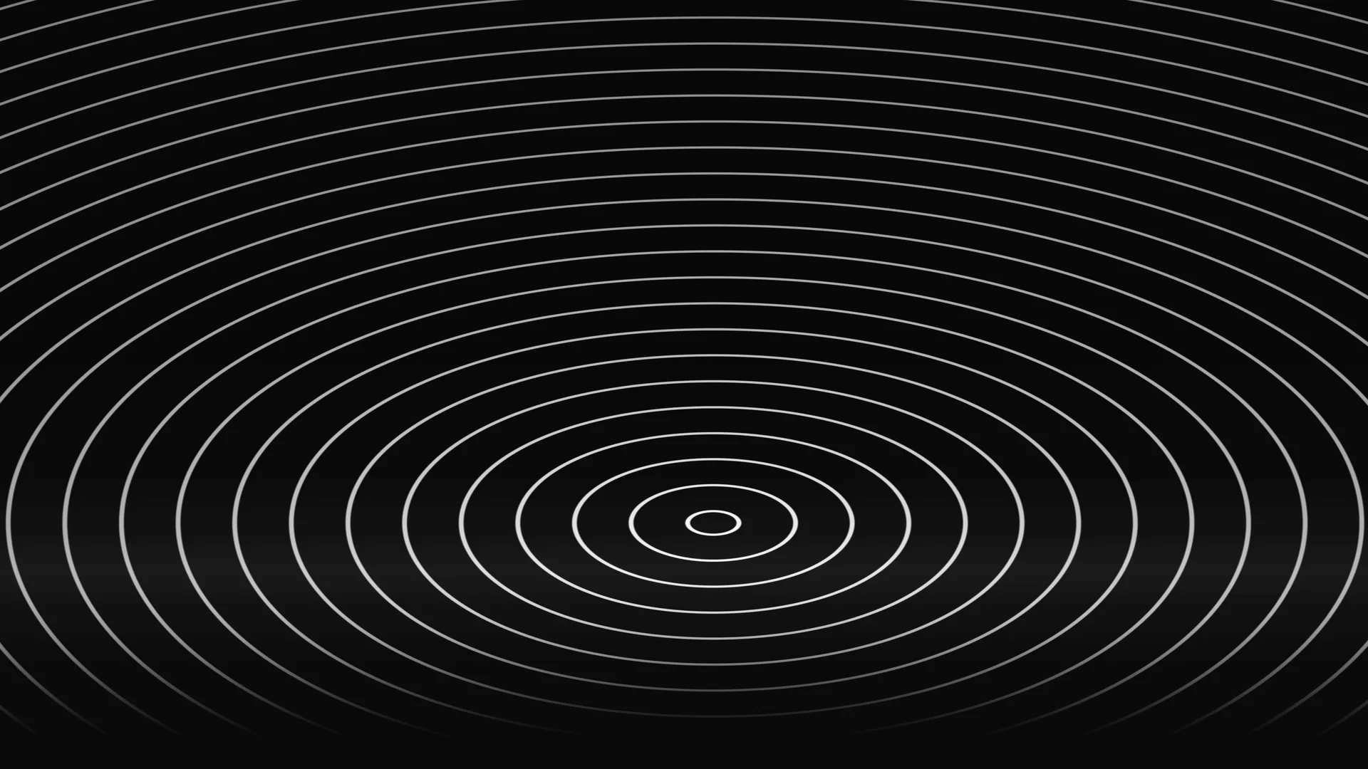 Concentric silver rings on a black field — concentric rings wallpaper at 3840x2160