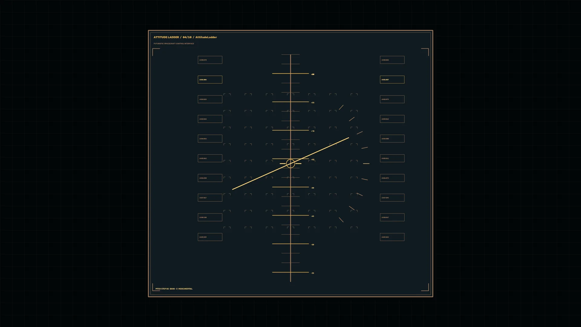 Attitude ladder in amber and midnight blue — attitude ladder wallpaper at 3840x2160