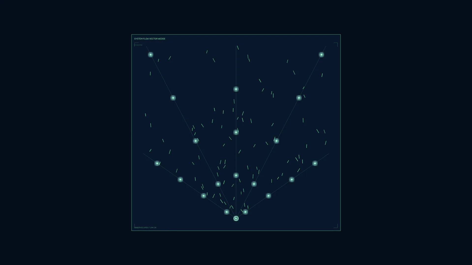 Emerald Node Network on a Midnight Grid — network diagram wallpaper at 3840x2160