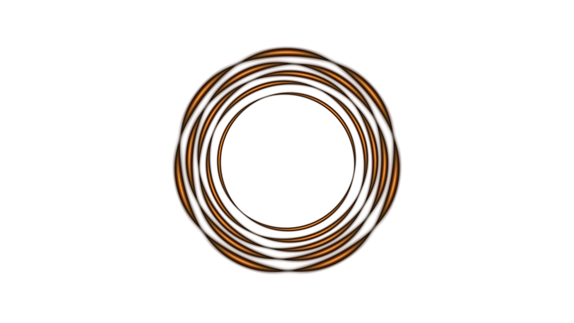 Amber Rings in a Field of Black — concentric rings wallpaper at 3840x2160