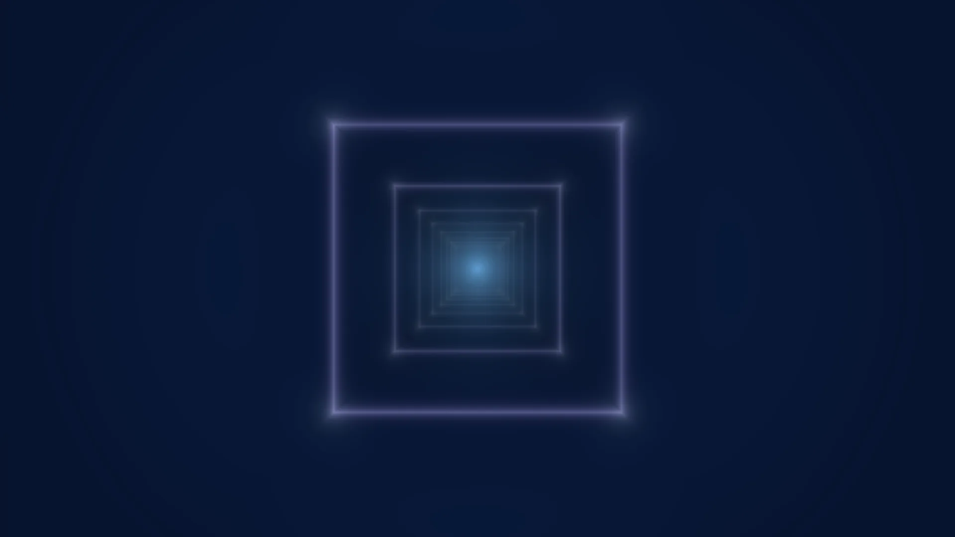 Nested luminous squares in a blue void — nested squares wallpaper at 3840x2160