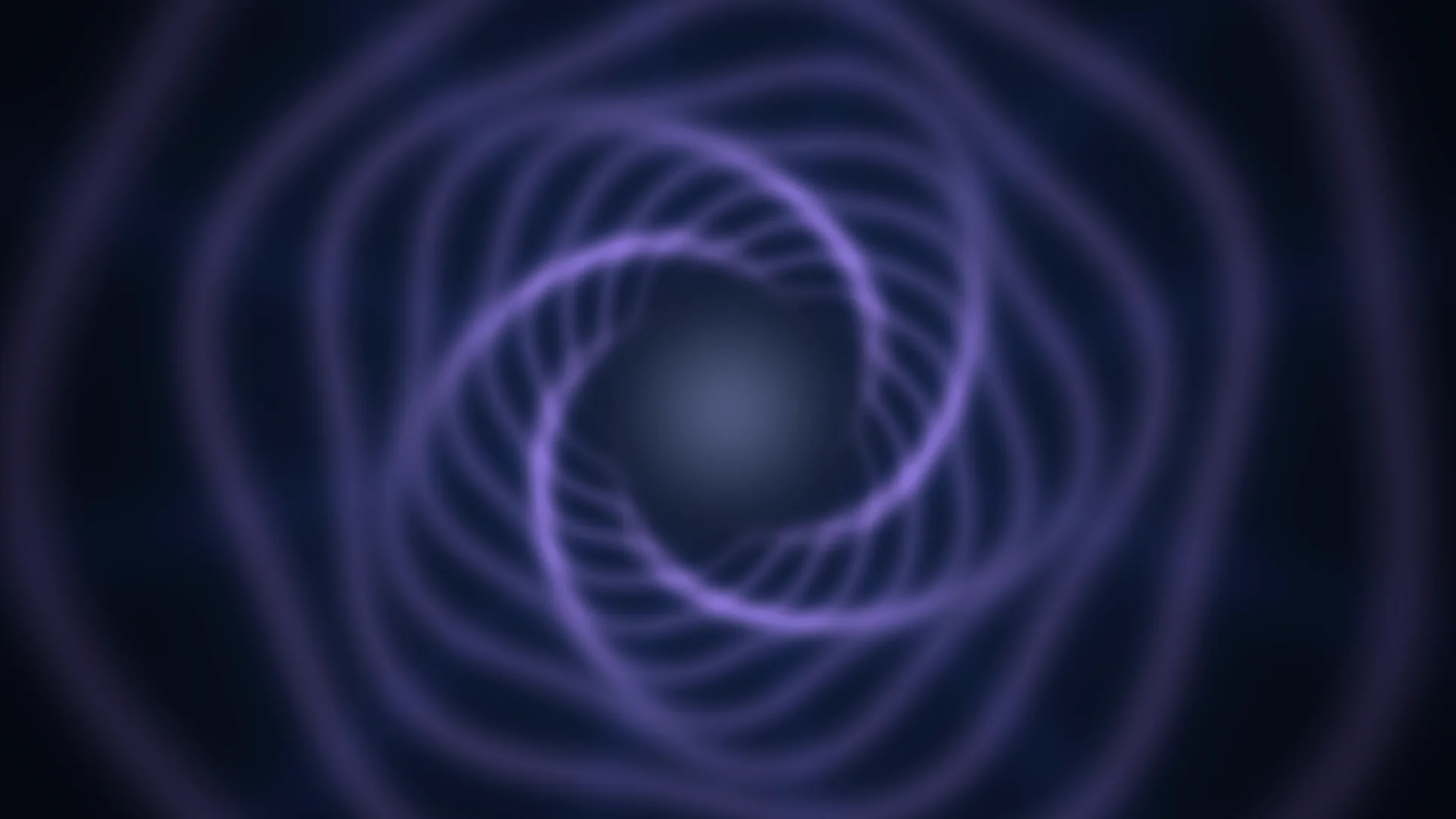 Violet Orbital Rings in Deep Blue Space — violet wallpaper at 3840x2160