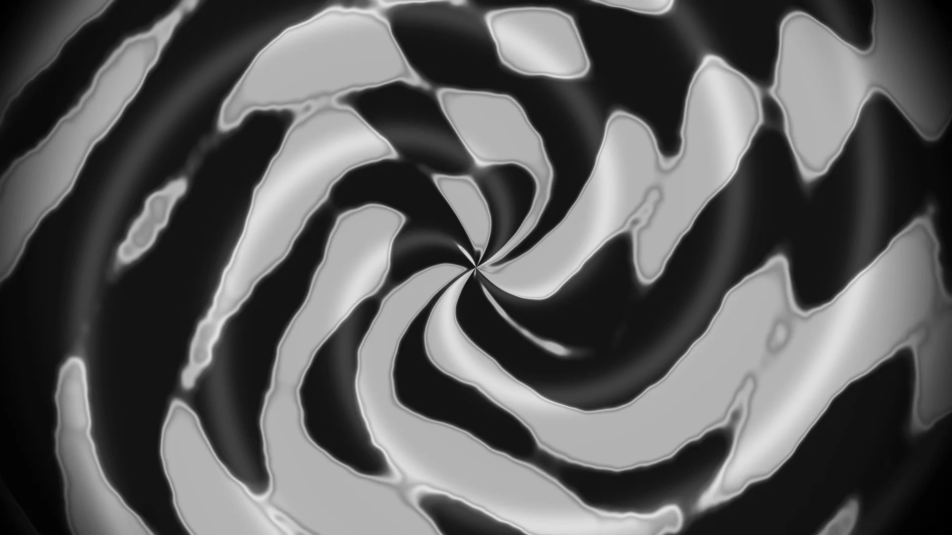 Monochrome spiral of fluid light and shadow — monochrome wallpaper at 3840x2160