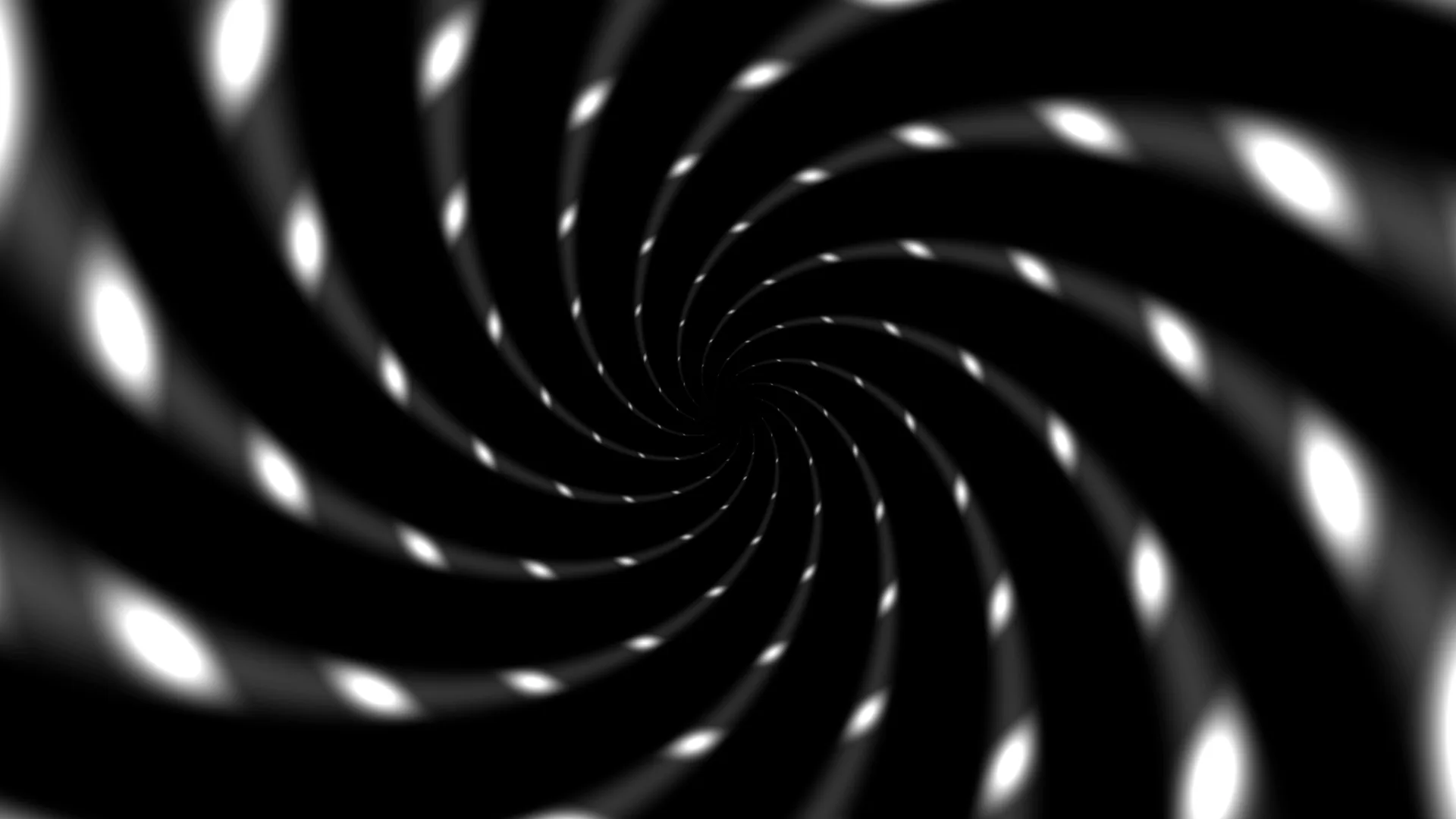 White light spirals across a black field — spiral wallpaper at 3840x2160