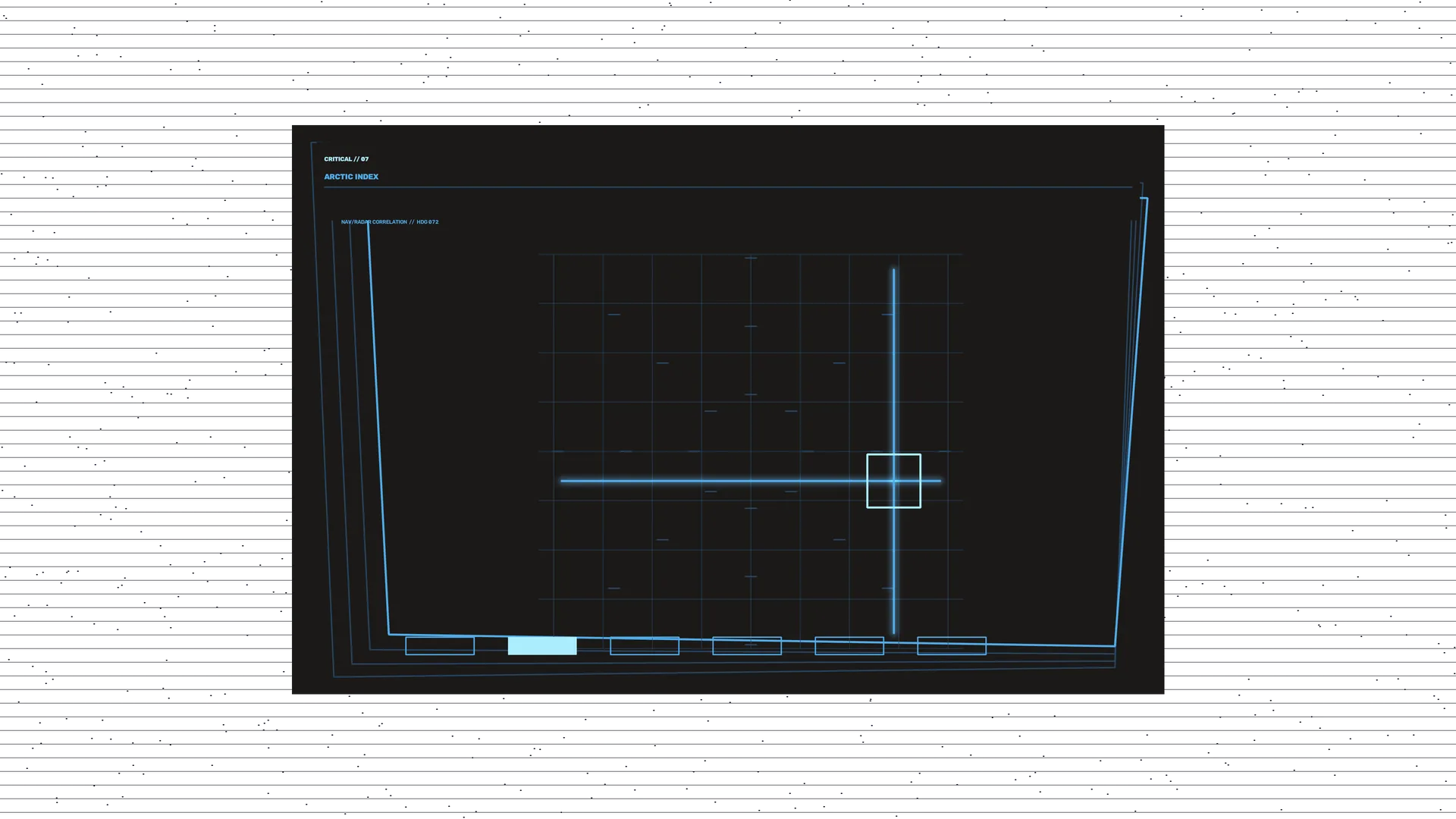 Arctic index grid in blue light — arctic index wallpaper at 3840x2160
