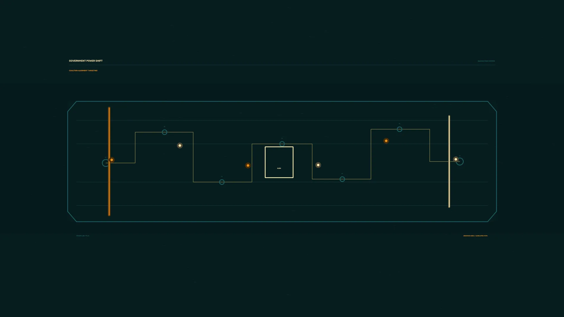 Dark teal geometric power diagram — geometric diagram wallpaper at 3840x2160