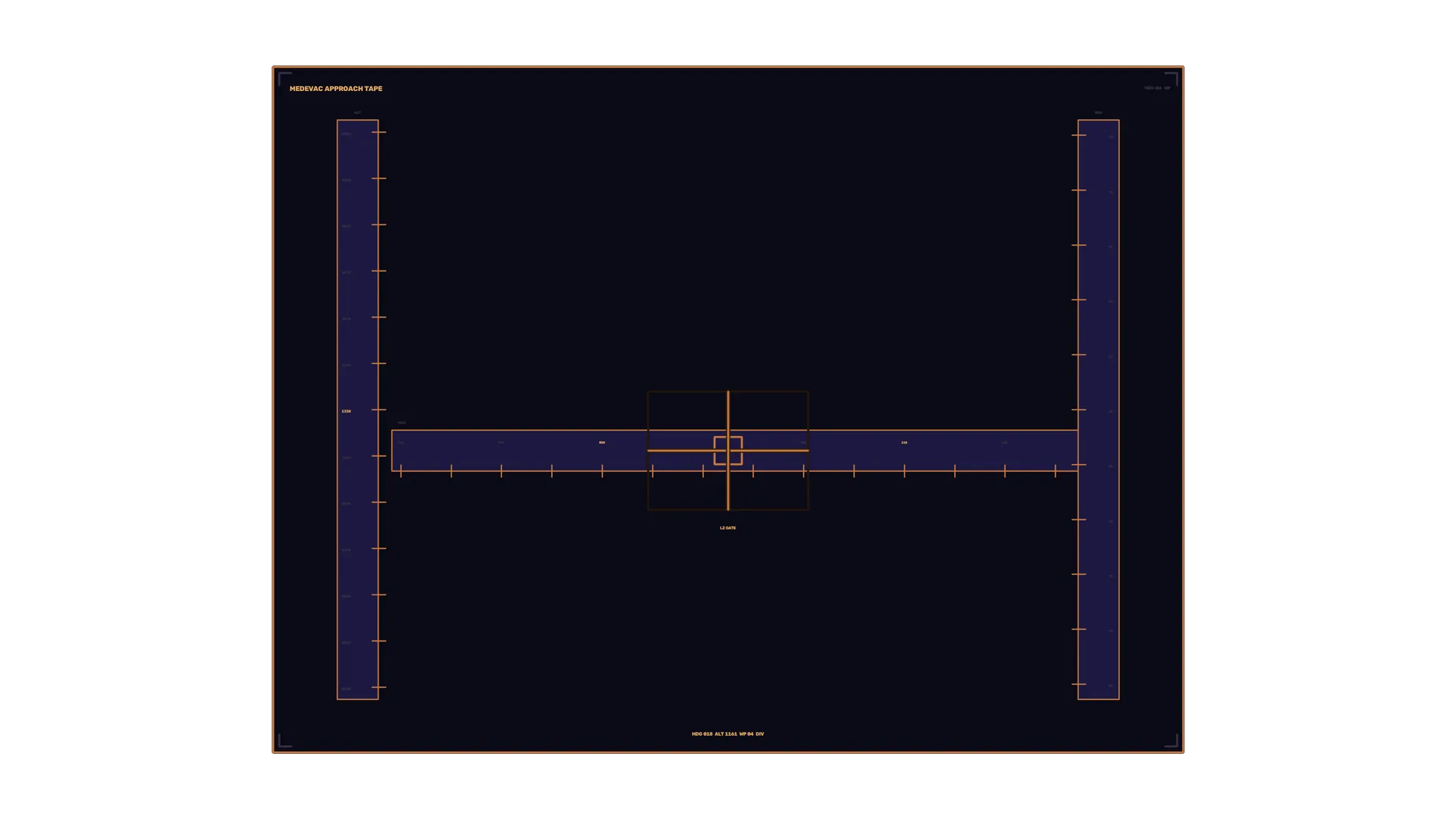Amber Technical Diagram on a Midnight Field — technical diagram wallpaper at 3840x2160