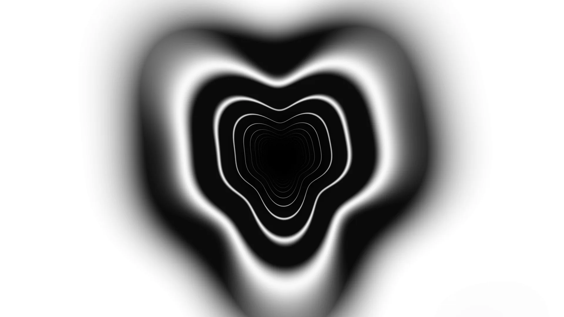 Concentric monochrome contours in soft focus — concentric contours wallpaper at 3840x2160