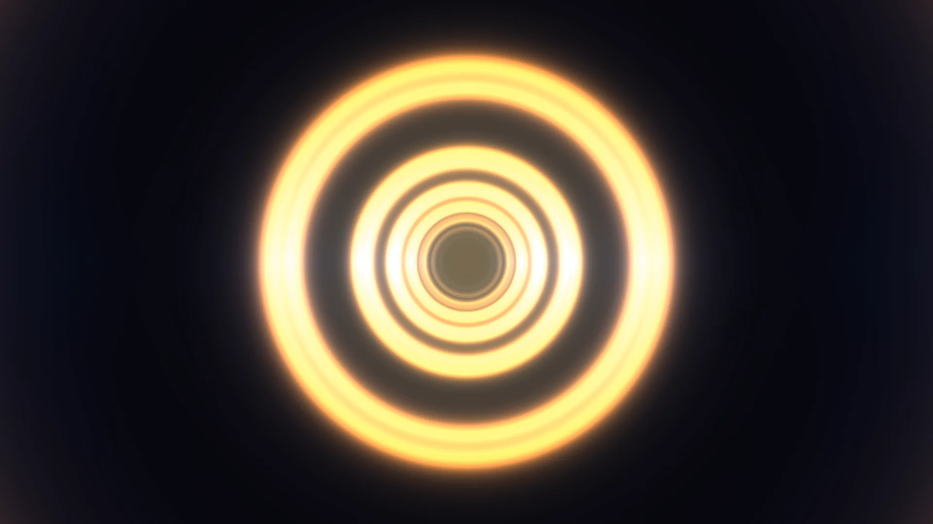 Concentric amber rings in deep negative space — concentric rings wallpaper at 3840x2160