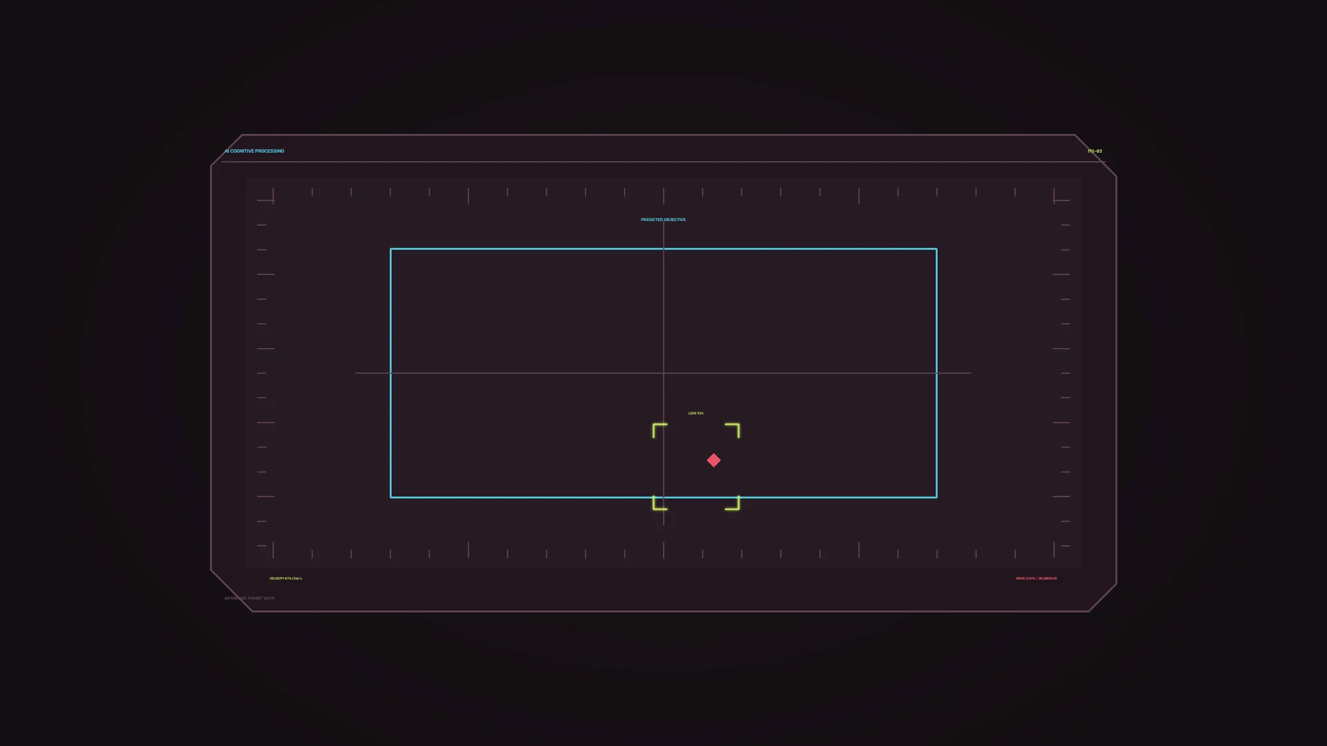 Neon targeting grid in a dark interface — targeting grid wallpaper at 3840x2160