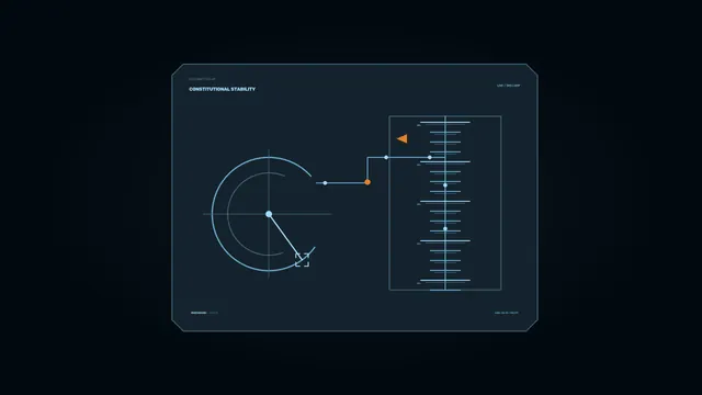 Geometric interface with circular control diagram — geometric interface wallpaper at 3840x2160