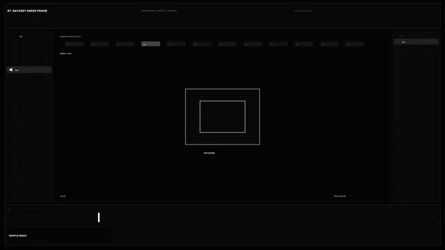 Monochrome interface with nested geometric rectangles — monochrome wallpaper at 3840x2160