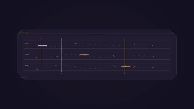 Dark orbital diagram with amber signal lines — orbital diagram wallpaper at 3840x2160
