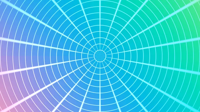 Concentric Grid in Blue, Cyan and Mint Light — radial grid wallpaper at 3840x2160