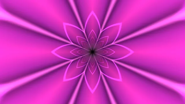 Magenta lotus geometry with radiating light — magenta wallpaper at 3840x2160