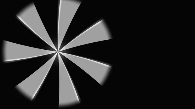 Monochrome radial wedges across black space — radial geometry wallpaper at 3840x2160